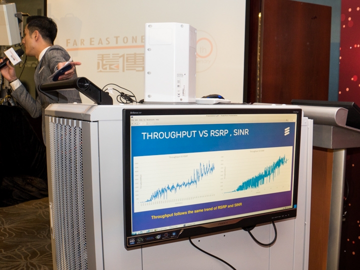 遠傳聯手愛立信 展示5G最高飆出27Gbps