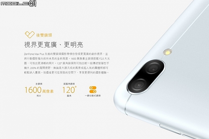 大電量、全螢幕加雙鏡頭 7千有找的華碩ZenFone Max Plus(M1)開賣