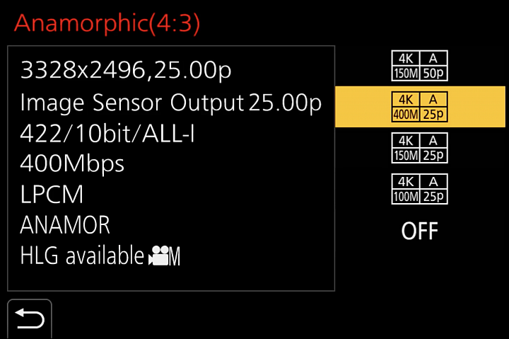 Panasonic GH5s 能夠拍攝4:3的Anamorphic影片 Panasonic GH5s 能夠拍攝4:3的Anamorphic影片
