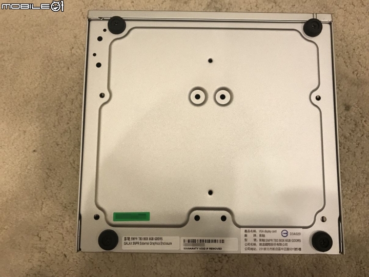 筆電內顯救星GALAX SNPR TB3 BOX