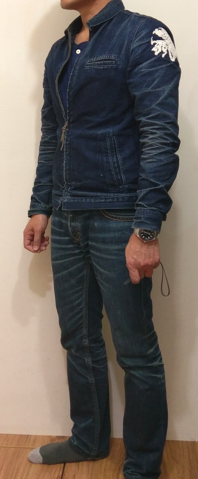 Jeansda 在Deep Indigo Rigid Jeans 屁股一年分享(修正為Fenrir Indigo Rigid Jeans (Slim) (芬里爾靛藍原色褲 (修身3D))