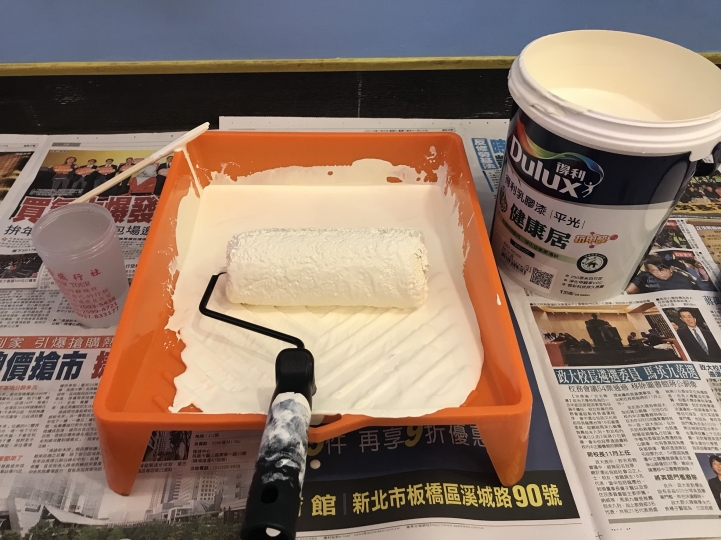 得利乳膠漆覆蓋能力測試-《得利健康居抗甲醛乳膠漆》使用心得