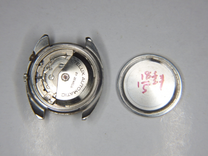 自娛玩修錶 - Telux 21 Jewels老自動錶 (RICOH cal. 61)