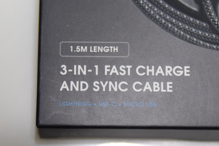 開箱 體驗 充電三叉戟 Lightning/Micro/Type-C 三合一 NyloTough 超強編織耐彎折 快速充電線