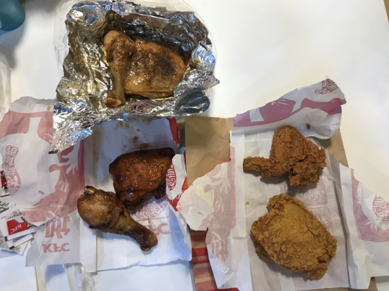 卡拉脆雞、薄脆雞、紙包雞、BBQ烤雞 四種口味評比