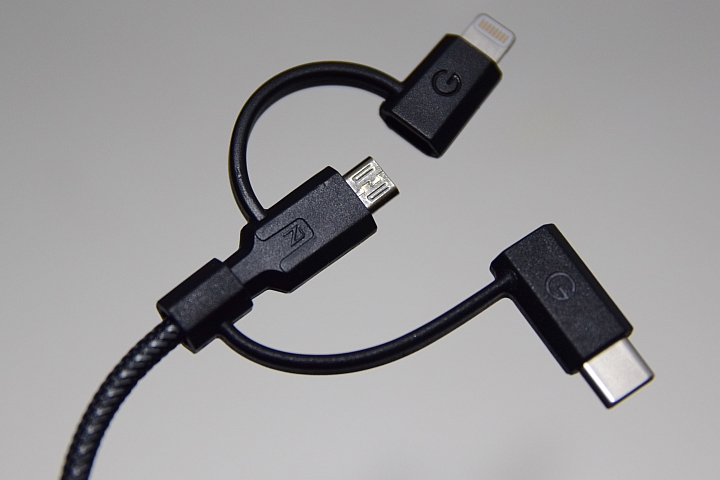 開箱 體驗 充電三叉戟 Lightning/Micro/Type-C 三合一 NyloTough 超強編織耐彎折 快速充電線