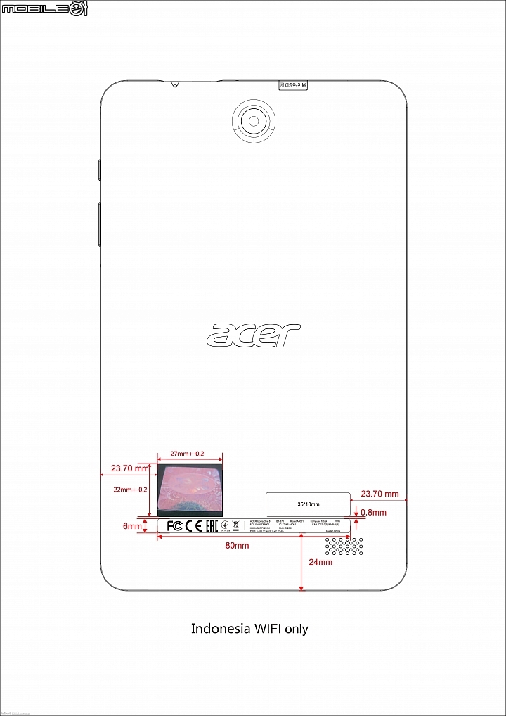 *Acer Iconia One 8(2018)* 宏碁(acer) 將於MWC發表新平板5千有找?