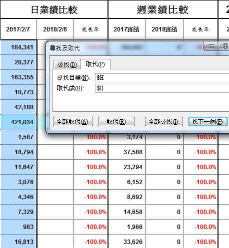 如何在複製公式到另一個活頁簿,同時變更參照位置的欄位 (版本excel2003)
