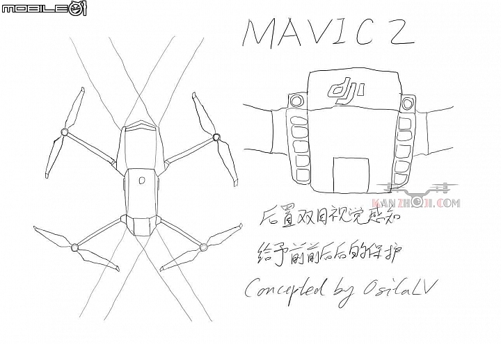 DJI Mavic Pro2 前後視覺感應器 DJI Mavic Pro2 前後視覺感應器