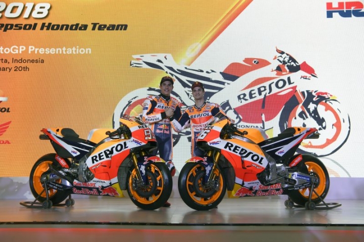 Repsol Honda車隊發表2018年RC213V
