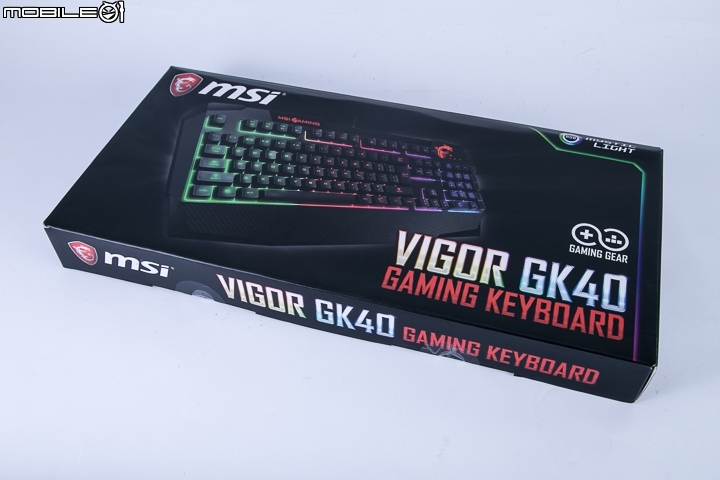 就是要炫光 MSI VIGOR GK40電競鍵盤開箱分享！