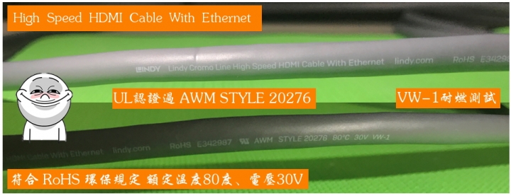 【開箱】3C蛙也愛的線材-LINDY 林帝-CROMO鉻系列 HDMI 2.0A