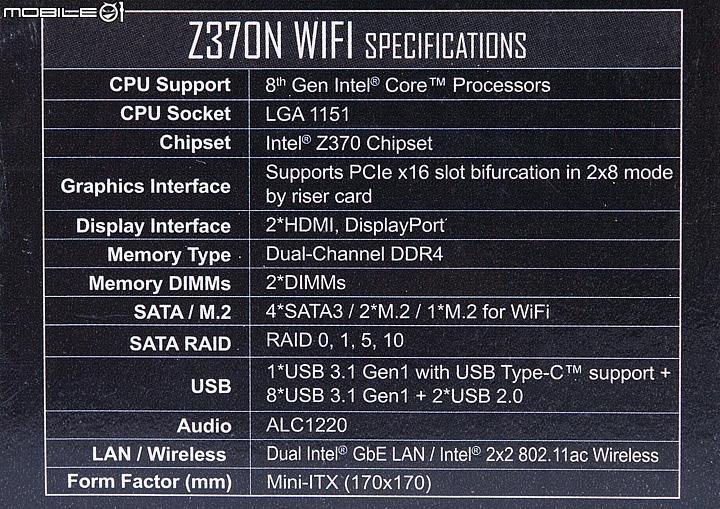 擴充超頻樣樣行 三款Intel Z370 ITX主機板試用