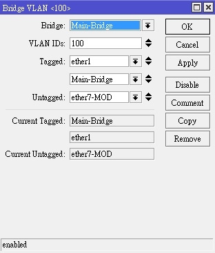 RouterOS 6.41 VLAN+MOD+撥號設置