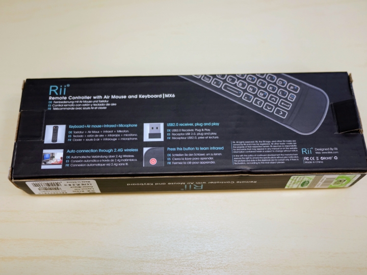 【電視盒與 Android TV 的好夥伴】 Rii MX6 Android 電視盒智慧遙控 開箱評測