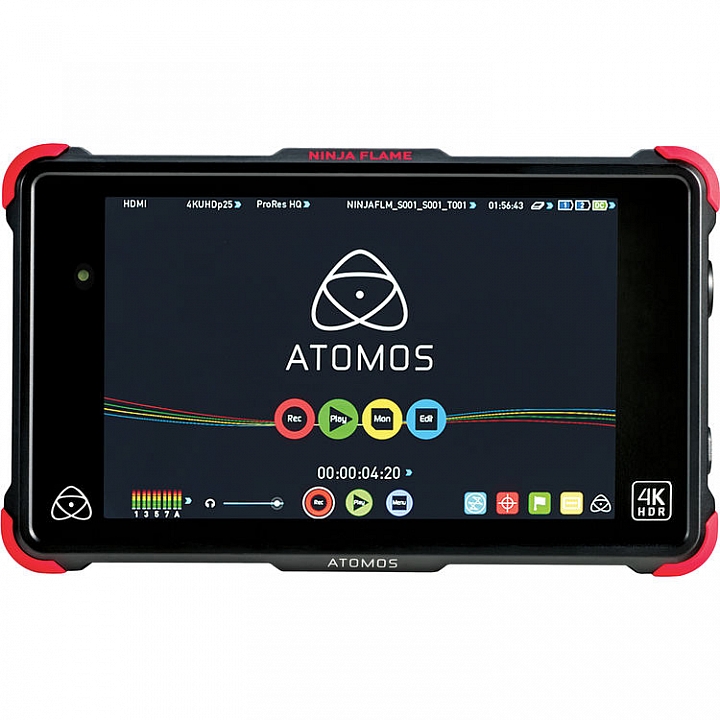 Atmos Ninja Flame 7"螢幕也具有4K HDR的顯示與錄製能力。 Atmos Ninja Flame 7"螢幕也具有4K HDR的顯示與錄製能力。