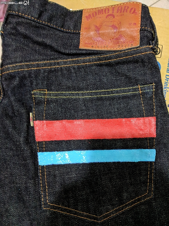 MOMOTARO JEANS 0105SP 開箱(&加工上顏料)~第一次分享日牛