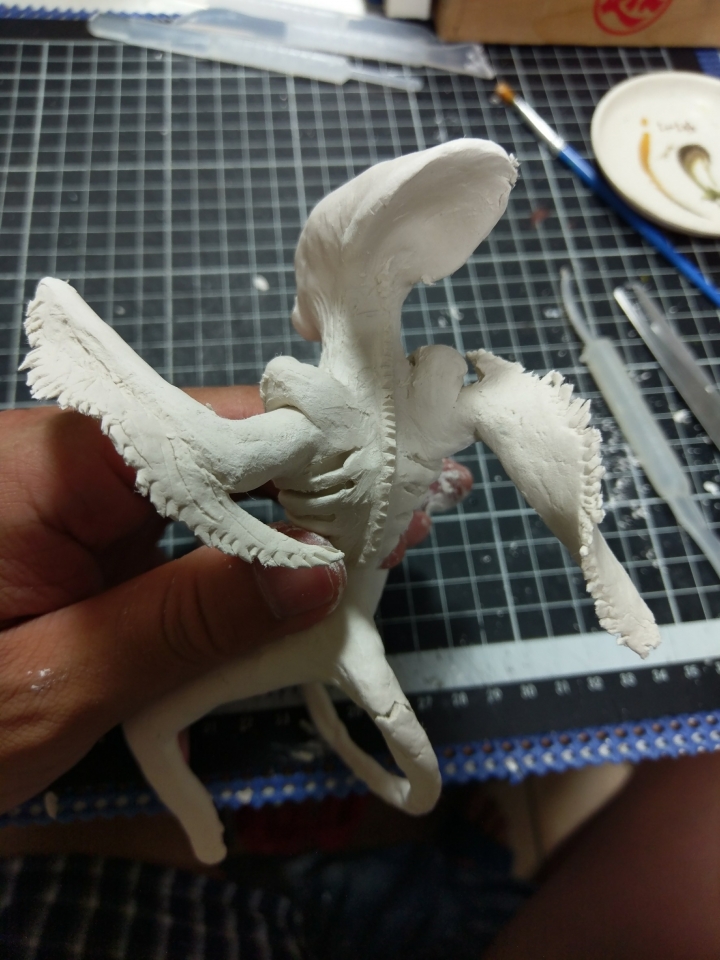 石粉黏土手做異形 圖多慎入