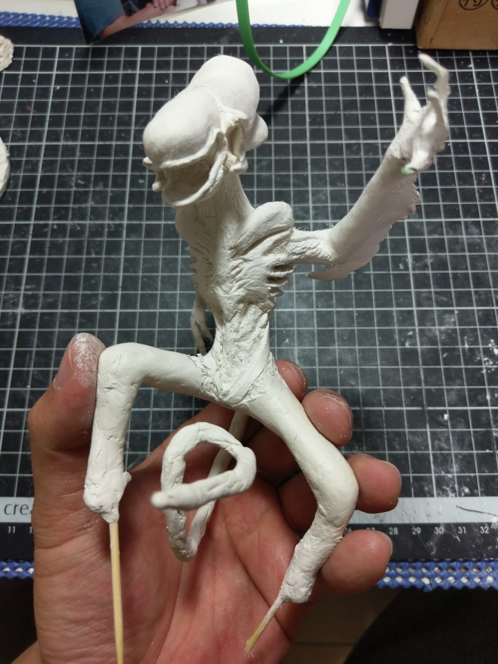 石粉黏土手做異形 圖多慎入