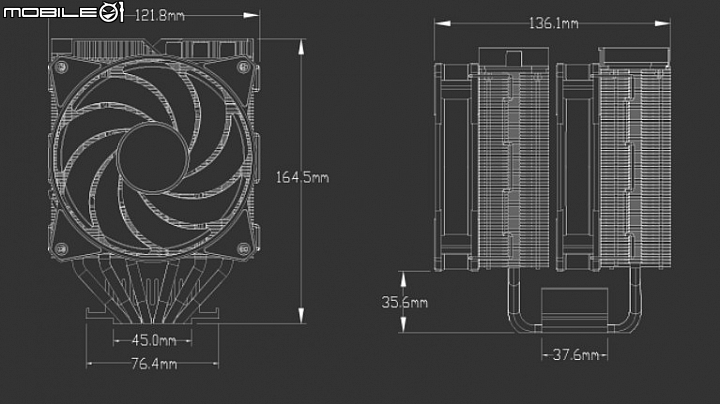 雙塔三風扇強力解熱 CoolerMaster推出MasterAir MA620P與MA621P空冷散熱器