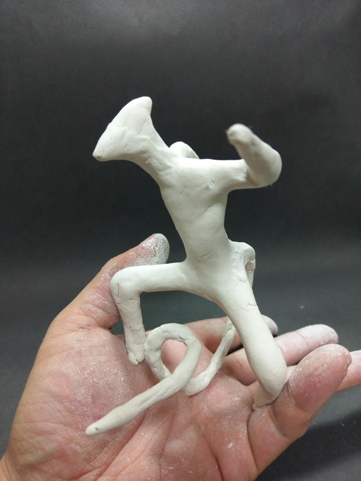 石粉黏土手做異形 圖多慎入