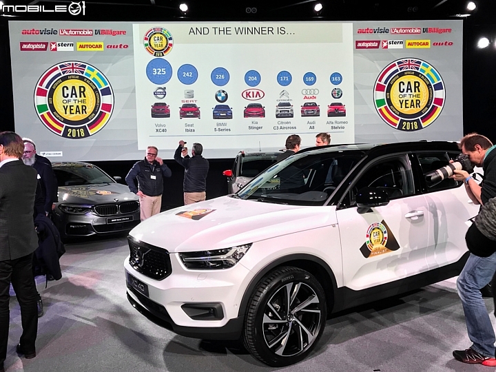 【Car of the Year 2018】歐洲年度風雲車出爐！Volvo New XC40高票當選！