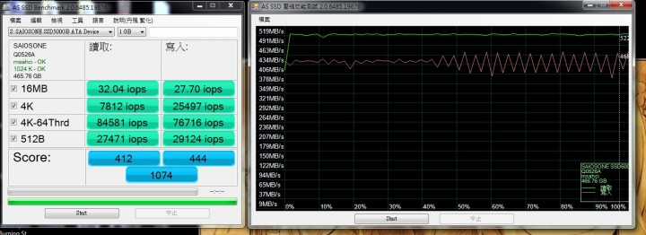 SAIOSONE S700 MLC 500G  開箱(附拆碟顆粒照片)