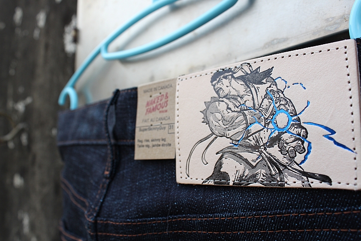 【開箱實穿分享】N&F 裸女 快打旋風(街頭霸王)隆 Ryu Hadoken Selvedge.Naked & Famous x street fighter2