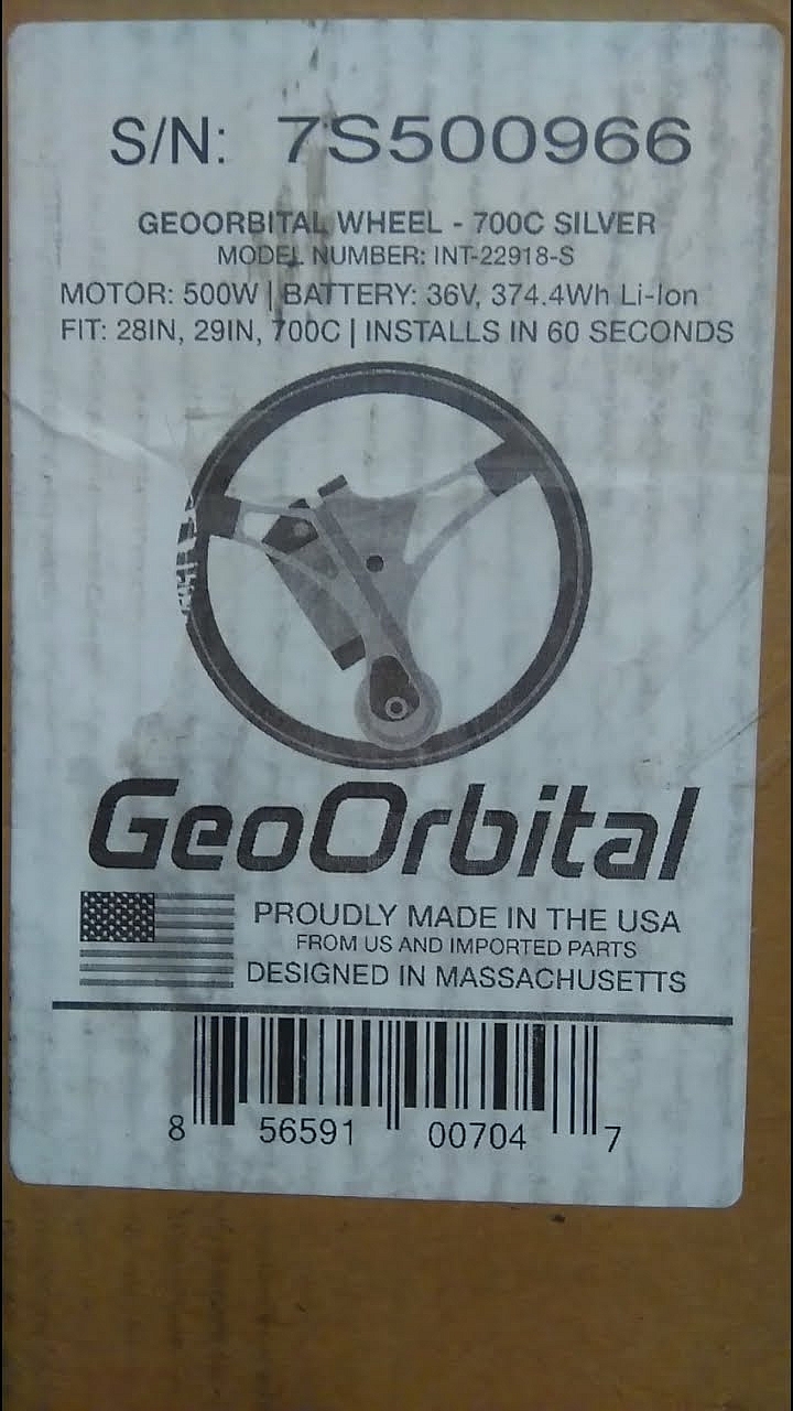 【開箱】GeoOrbital 700C電動輪.4/22大古山道路測試～