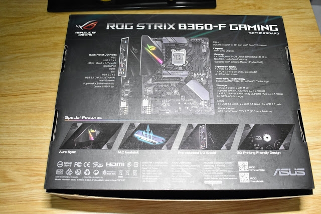 ASUS ROG STRIX B360-F GAMING主機板 輕開箱~