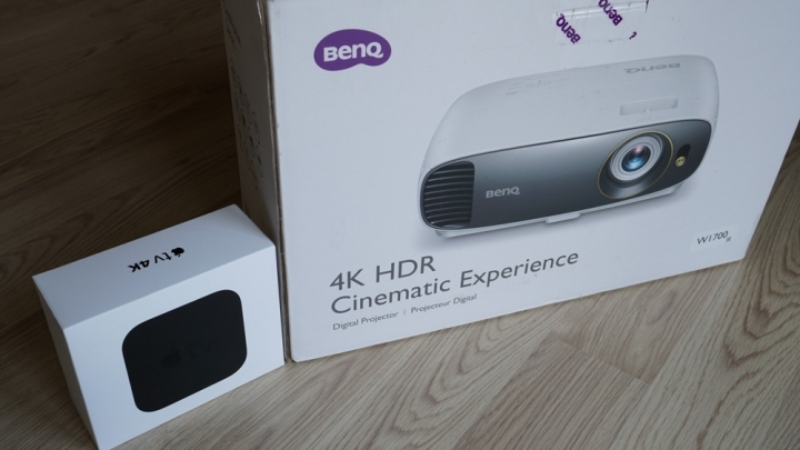 4K HDR 新人生: APPLE TV 4K 電視盒+BenQ W1700 4K 投影機開箱