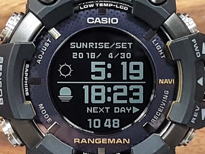 太陽能電力 GPS 腕錶‧CASIO G-SHOCK GPR-B1000 試用報告！