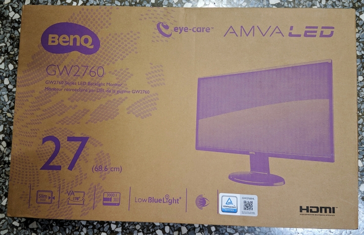 BenQ GW2760HL 簡易開箱