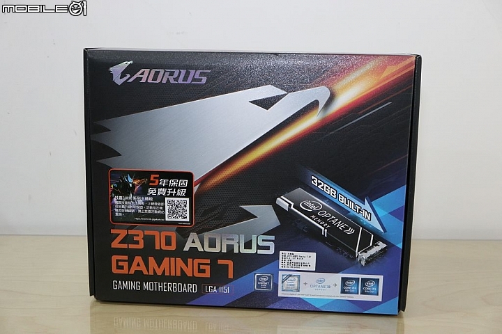 Optane 板載加持提速,技嘉 Z370 AORUS GAMING 7-OP 開箱
