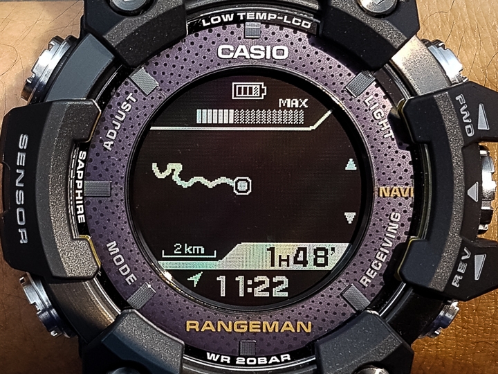 太陽能電力 GPS 腕錶‧CASIO G-SHOCK GPR-B1000 試用報告！