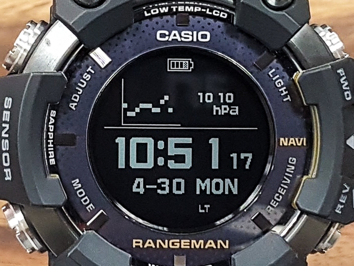 太陽能電力 GPS 腕錶‧CASIO G-SHOCK GPR-B1000 試用報告！