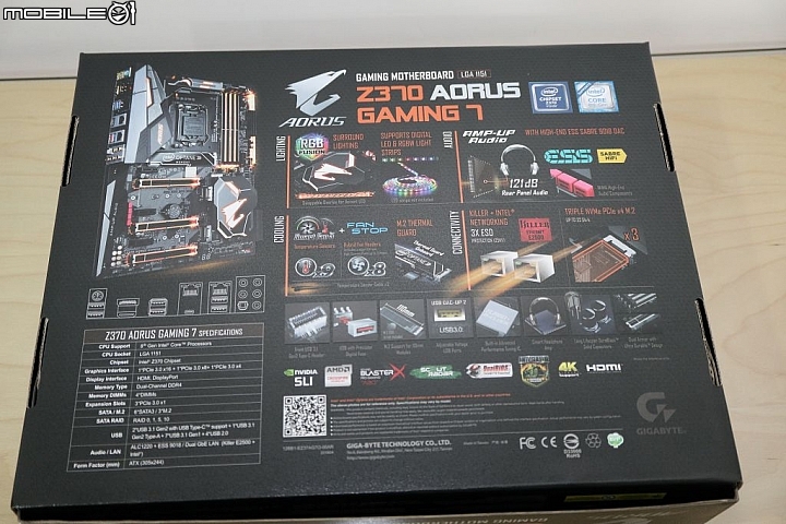 Optane 板載加持提速,技嘉 Z370 AORUS GAMING 7-OP 開箱
