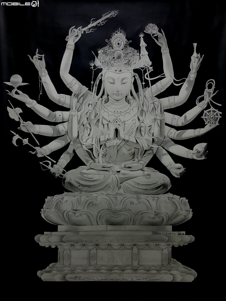 準提佛母素描完成圖