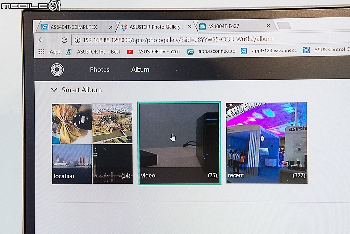 ASUSTOR Photo Gallery程式有支援相簿瀏覽功能 ASUSTOR Photo Gallery程式有支援相簿瀏覽功能