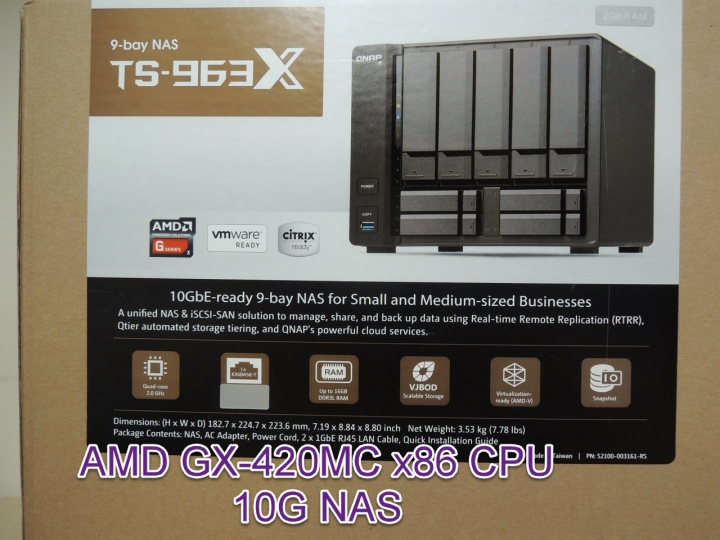 QNAP TS-963x 9-bay 10G NAS 開箱