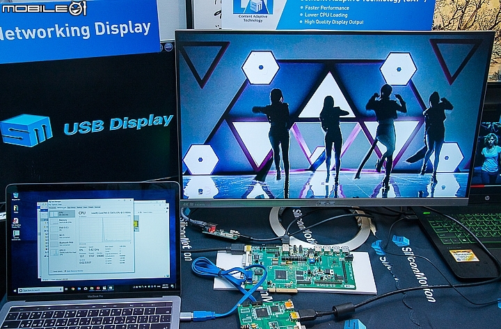 2018 Computex 慧榮科技SiliconMotion SM768 顯示晶片中有加入了USB3.0與PCIe介面支援 2018 Computex 慧榮科技SiliconMotion SM768 顯示晶片中有加入了USB3.0與PCIe介面支援