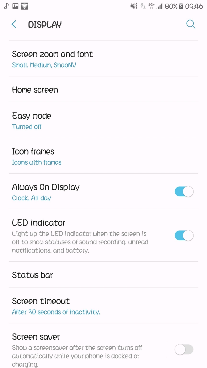 Always On Display 可以使用在Samsung Android 7.0機種(Android 6.0.1不知道能不能用)