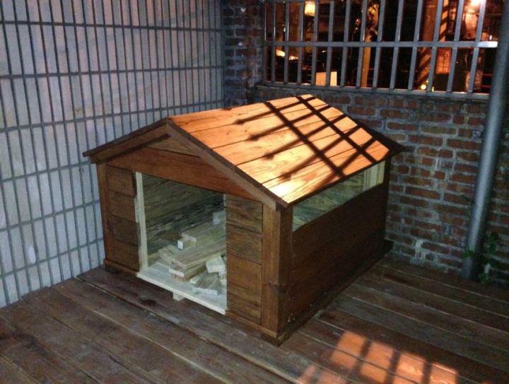 DIY南方松鐵件大門.平台.狗屋