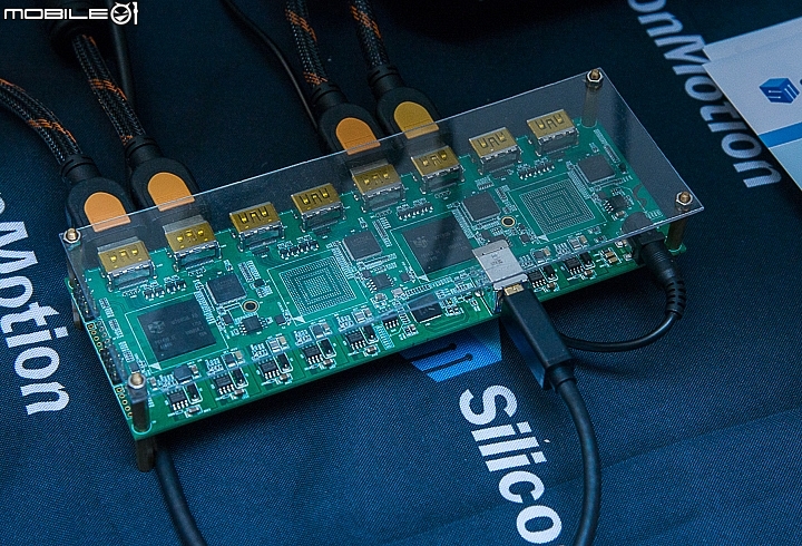 2018 Computex 慧榮科技SiliconMotion SM768 顯示晶片可串聯成多影像輸出的裝置 2018 Computex 慧榮科技SiliconMotion SM768 顯示晶片可串聯成多影像輸出的裝置