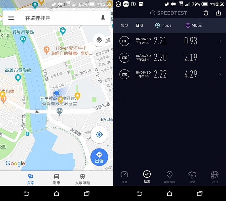 HTC U12+體驗分享及特別企劃高雄亞太生活圈網速實測大PK