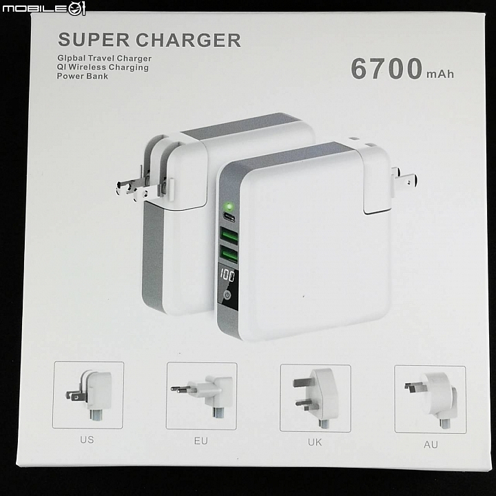 【開箱放毒分享】 手機充電超級霸 3合1 行動電源+無線充電+全球插頭