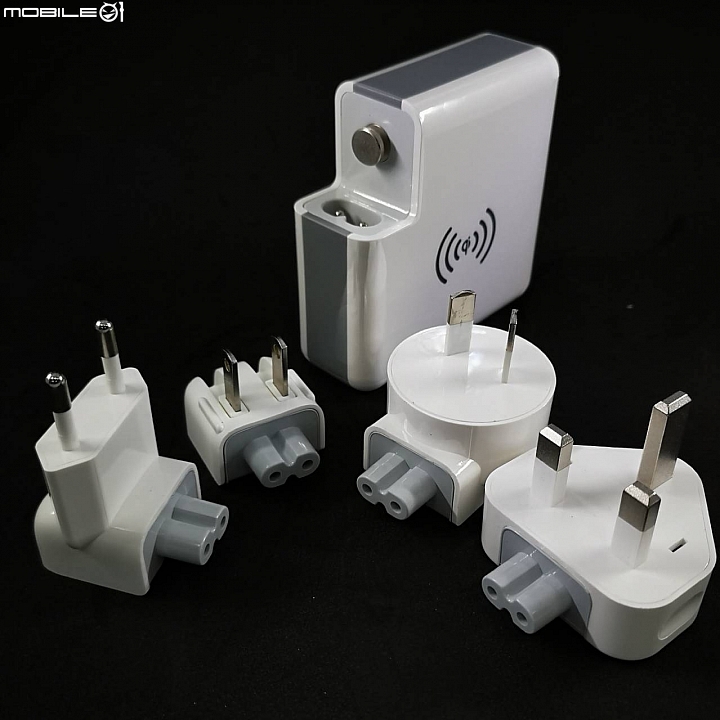 【開箱放毒分享】 手機充電超級霸 3合1 行動電源+無線充電+全球插頭