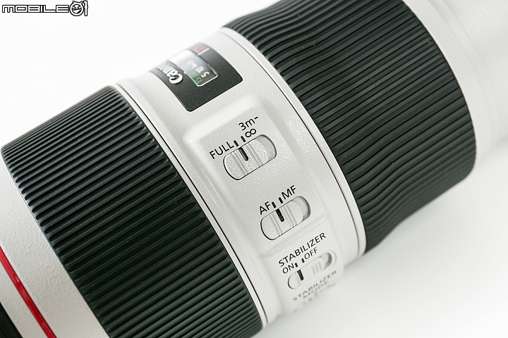 Canon EF 70-200mm f/4L IS II USM(二代)提供「對焦距離限制器」的選項 Canon EF 70-200mm f/4L IS II USM(二代)提供「對焦距離限制器」的選項