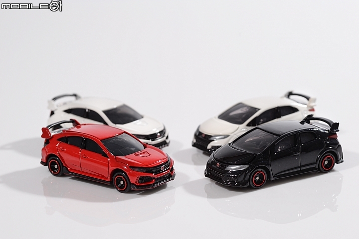 TOMICA Honda Civic Type R FK8/FK2前、後代對照 TOMICA Honda Civic Type R FK8/FK2前、後代對照