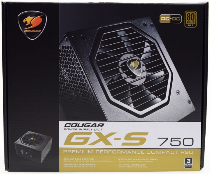 Cougar GX-S 750W金牌直出線電源開箱測試